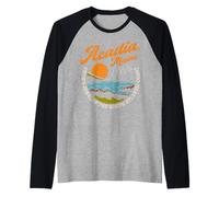 Trendy Apparel Acadia Maine Crown Jewel of North Atlantic Camiseta Manga Raglan