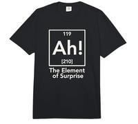 Trendy Apparel Ah! The Element of Surprise Science Pun Comfort Colors Adult Heavyweight T-Shirt