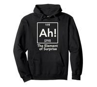 Trendy Apparel Ah! The Element of Surprise Science Pun Sudadera con Capucha