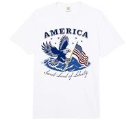 Trendy Apparel America Sweet Land of Liberty Bald Eagle Flag Comfort Colors Adult Heavyweight T-Shirt