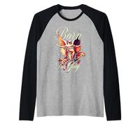Trendy Apparel Angel Born For Glory No Saints Just Martyrs Camiseta Manga Raglan