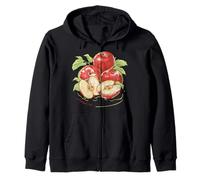 Trendy Apparel Apples Fruit Arrangement Watercolor Painting Sudadera con Capucha