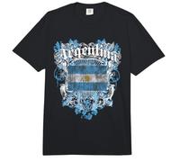 Trendy Apparel Argentina Gothic Lettering Distressed Flag Comfort Colors Adult Heavyweight T-Shirt