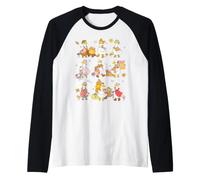 Trendy Apparel Autumn Seasonal Goose Grid Cozy Fall Vibes Camiseta Manga Raglan