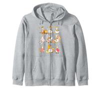 Trendy Apparel Autumn Seasonal Goose Grid Cozy Fall Vibes Sudadera con Capucha