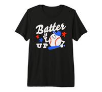 Trendy Apparel Batter Up Happy Cartoon Baseball Ready To Bat Camiseta Premium