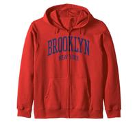 Trendy Apparel Brooklyn New York Collegiate Bold Text Sudadera con Capucha