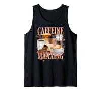 Trendy Apparel Caffeine Maxxing Coffee Collage French Press Camiseta sin Mangas