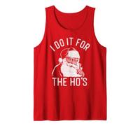 Trendy Apparel Christmas I Do It For The Ho'S Santa Clause Camiseta sin Mangas