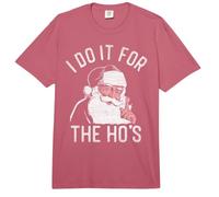 Trendy Apparel Christmas I Do It For The Ho'S Santa Clause Comfort Colors Adult Heavyweight T-Shirt