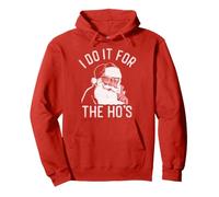 Trendy Apparel Christmas I Do It For The Ho'S Santa Clause Sudadera con Capucha
