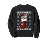 Trendy Apparel Christmas Merry Slothmas Ugly Sweater Sudadera