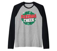 Trendy Apparel Christmas Rizzmas Cheer Green Garland Wreath Camiseta Manga Raglan