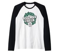 Trendy Apparel Christmas Rizzmas Cheer Ornament Portrait Camiseta Manga Raglan