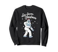 Trendy Apparel Christmas Six Seven Christmas Yeti Santa Hat Sudadera