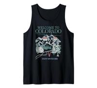 Trendy Apparel Christmas Welcome To Colorado Enjoy The Ride Camiseta sin Mangas