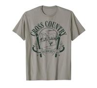 Trendy Apparel Cross Country Ski Society EST 1868 Ski Poles Camiseta