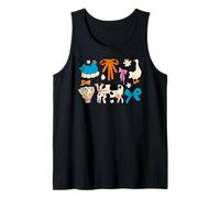 Trendy Apparel Cute Farm Animals Flowers and Bows Showcase Camiseta sin Mangas
