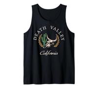 Trendy Apparel Death Valley California Bovine Longhorn Skull Camiseta sin Mangas