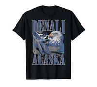 Trendy Apparel Denali Alaska Epic Bald Eagle Mountain Side Camiseta