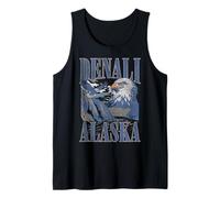 Trendy Apparel Denali Alaska Epic Bald Eagle Mountain Side Camiseta sin Mangas