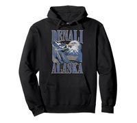 Trendy Apparel Denali Alaska Epic Bald Eagle Mountain Side Sudadera con Capucha