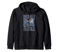 Trendy Apparel Denali Alaska Epic Bald Eagle Mountain Side Sudadera con Capucha