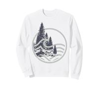 Trendy Apparel Dusk Nature Moonless Forest Somber Waves Sudadera