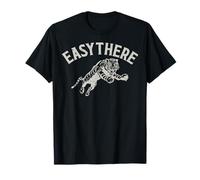 Trendy Apparel Easy There Tiger Pouncing Jumpig Tiger Camiseta