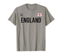 Trendy Apparel England Bold Text National Crest & Flag Badge Camiseta