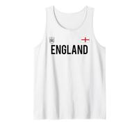 Trendy Apparel England Bold Text National Crest & Flag Badge Camiseta sin Mangas