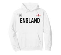 Trendy Apparel England Bold Text National Crest & Flag Badge Sudadera con Capucha