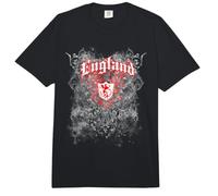 Trendy Apparel England Griffin Shield Crest Smoke Distressed Comfort Colors Adult Heavyweight T-Shirt