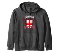 Trendy Apparel England St. George Cross Shield and Banner Sudadera con Capucha