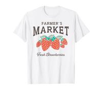 Trendy Apparel Farmer's Market Fresh Strawberries Showcase Camiseta