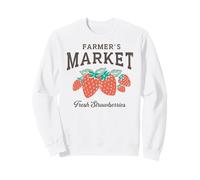 Trendy Apparel Farmer's Market Fresh Strawberries Showcase Sudadera