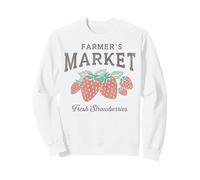Trendy Apparel Farmer's Market Fresh Strawberries Vintage Sudadera