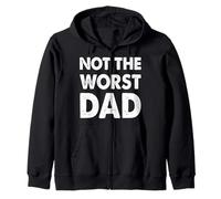 Trendy Apparel Father's Day Not The Worst Dad Large Text Sudadera con Capucha