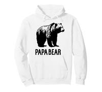 Trendy Apparel Father's Day Papa Bear Grizzly Bear Sudadera con Capucha