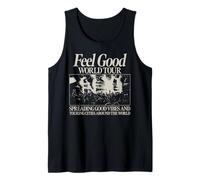 Trendy Apparel Feel Good World Tour Spreading Good Vibes Camiseta sin Mangas