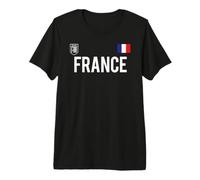 Trendy Apparel France Bold Text National Crest & Flag Badge Camiseta Premium