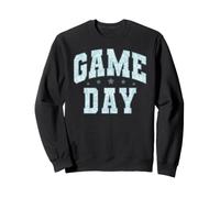 Trendy Apparel Game Day Big Floral Pattern Letter Fill Font Sudadera
