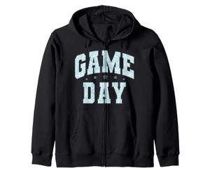 Trendy Apparel Game Day Big Floral Pattern Letter Fill Font Sudadera con Capucha