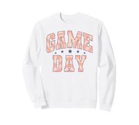 Trendy Apparel Game Day Big Striped Pattern Letter Font Sudadera