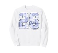 Trendy Apparel Graduation 26 Senior Stitch & Patch Font Text Sudadera
