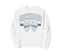 Trendy Apparel Graduation Senior Class of 2026 Bow & Floral Sudadera