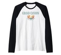 Trendy Apparel Grand Canyon Arizona Soaring Eagle Sunset Camiseta Manga Raglan
