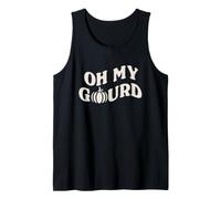 Trendy Apparel Halloween Oh My Gourd Funny Pumpkin Quote Camiseta sin Mangas