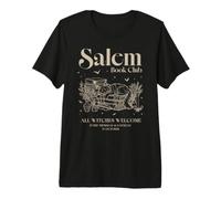 Trendy Apparel Halloween Salem Book Club All Witches Welcome Camiseta Premium