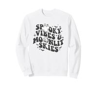 Trendy Apparel Halloween Spooky Vibes Moonlit Skies Ghost Sudadera
